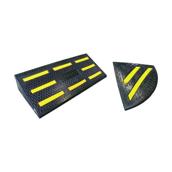 100mm段差用プレートセット エコステップS ストレート4個＋コーナー2個 反射材付 121040 1個