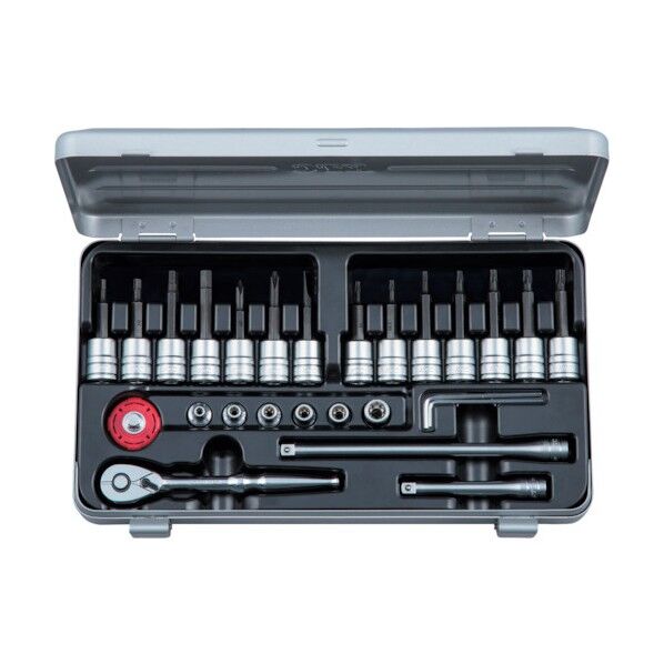 6.3sq.T型トルクス･E型トルクスヘキサゴンビットソケットレンチセット