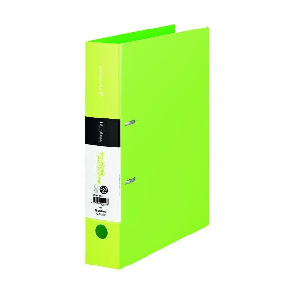 シンプリ-ズ Dリングファイル 黄緑 653SP-YG 1点