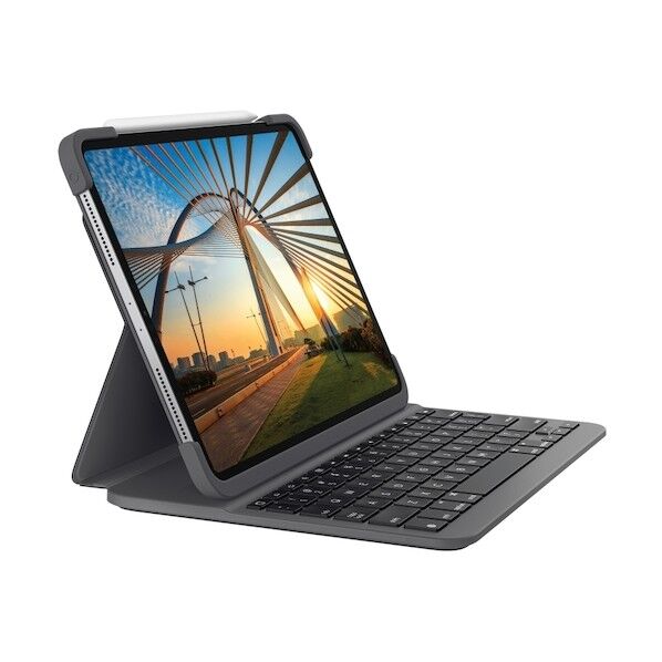 ロジクール SLIM FOLIO PRO for iPad Pro 11-inch(第1、第2世代用)バックライト付 Bluetooth キーボード一体型ケース IK1174A 1点