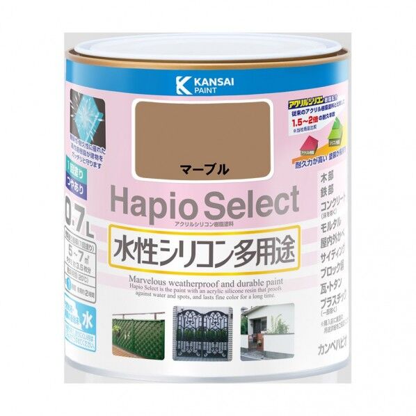 カンペハピオ ハピオセレクト（つやあり） 水性多用途 屋内外 119×121 マーブル 00017650171007 1缶