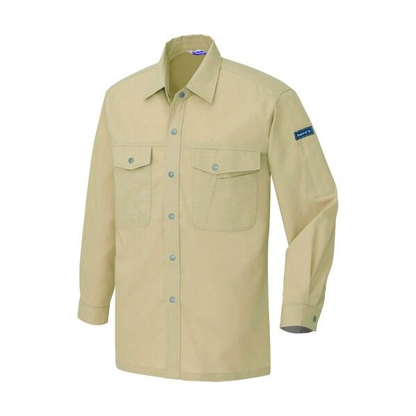 長袖シャツ(配色なし･薄地)(男女兼用)AZ967-002ベージュM 002ベージュ M 967 1