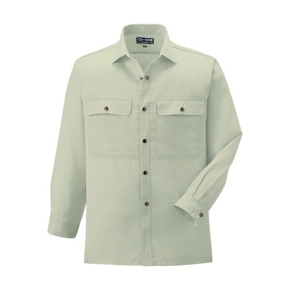 長袖シャツP-6698 8 Sライム S