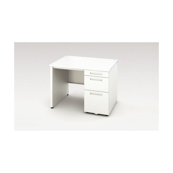 片袖デスク(ロング、パネル脚 XEHH107KP-WH 1点