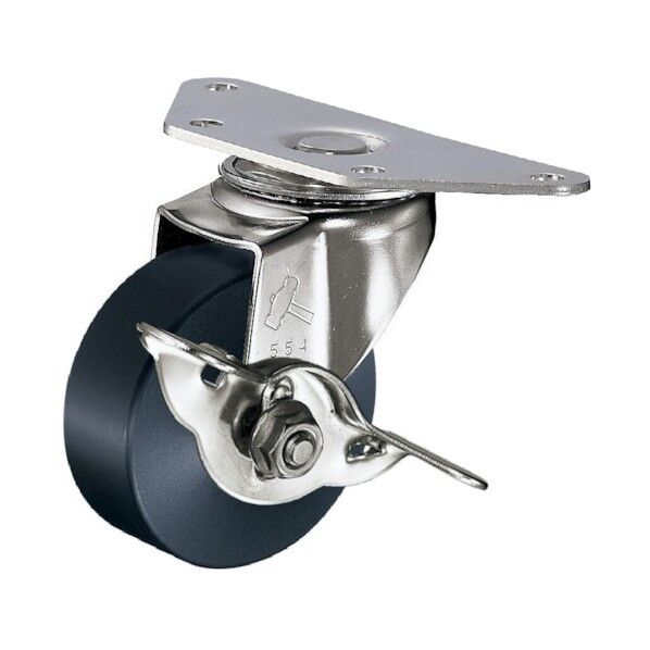 オールステンレスコーナーE型自在SP付MCナイロン車50mm 215E-MC50H0428 1