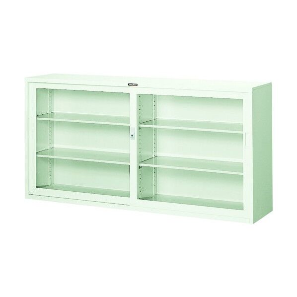 ガラス戸引違い書庫