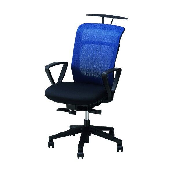 事務用チェア 背:オレンジ/座:ブラック 固定肘付 ハンガー付 PAEB511FH-ORB 1点