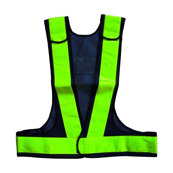 サイズ調整反射ベスト 紺/黄 6850125 1点