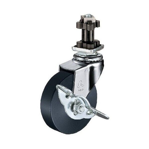 ENシリーズ自在SP付MCナイロン車75mm 4155EN-MC75-BAR01 1点