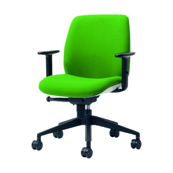 630938)事務イス Uチェア KD-UC51SEL YG 1点