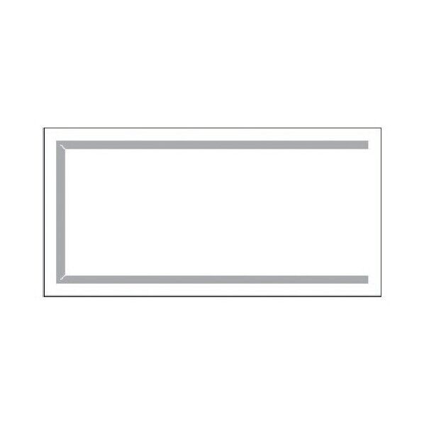 安全掲示板パーツ1短冊標識差込ベースのみ450×900 312-44 1