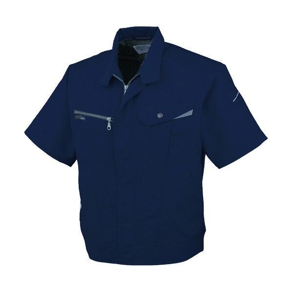 半袖ブルゾンAS-720 1 Mネイビー3L AS720-1-3L 1点