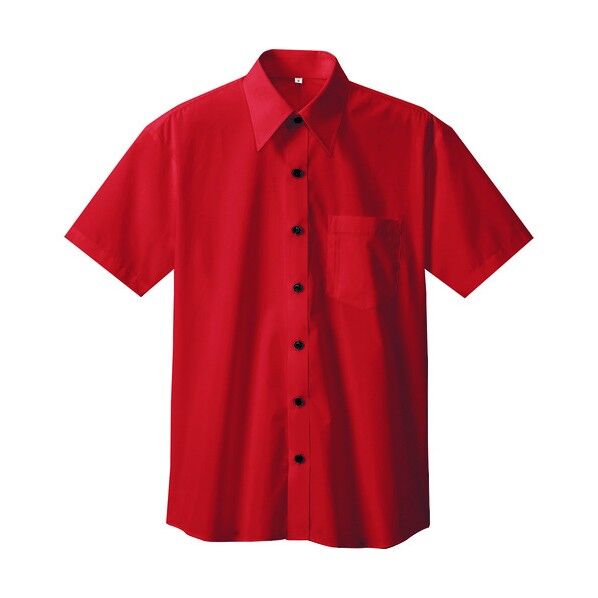 半袖シャツ(男女兼用) 009レッド 3L 8021 1