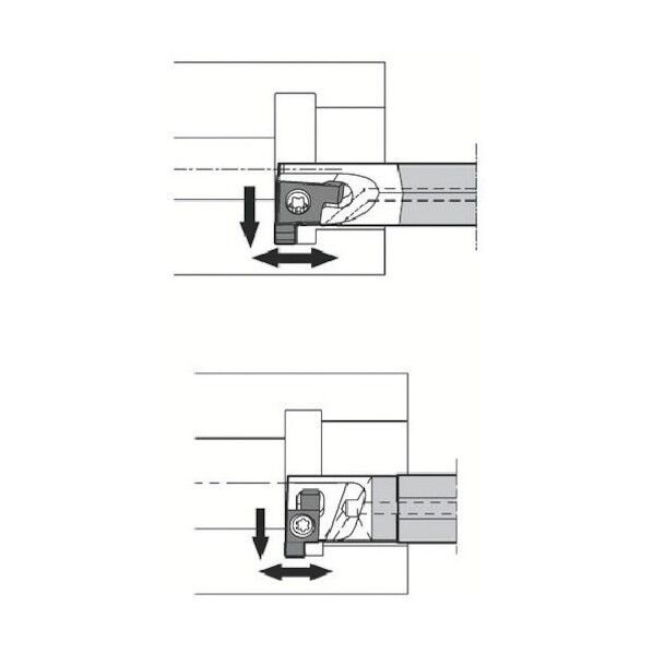 内径溝入れ加工用超硬防振バー SIGE-WH