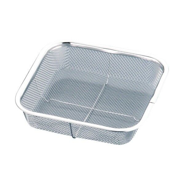 ミネックスメタル 18-8ミニ角ザル 20cm AMN02004 1個