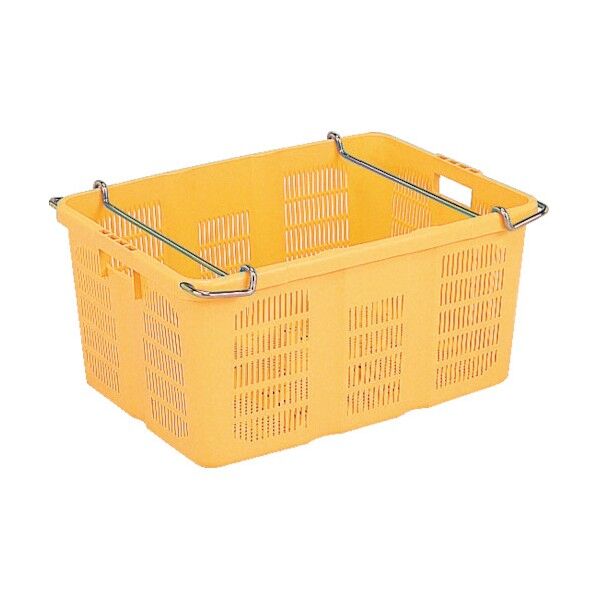 ネスティングコンテナー 109001 サンテナーA#90K(ハンドル付)黄