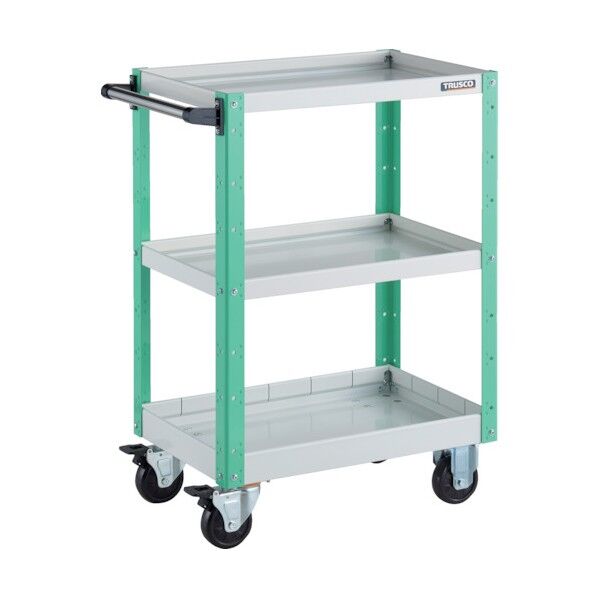 イーグルワゴン 600X400XH880 浅2深1段 ホワイト/ヤンググリーン EGW-963F1-WYG 1点