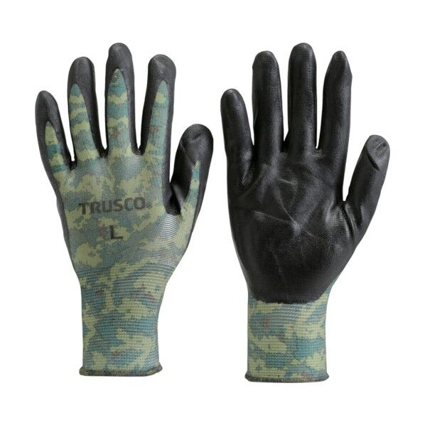 ニトリル背抜き 迷彩手袋