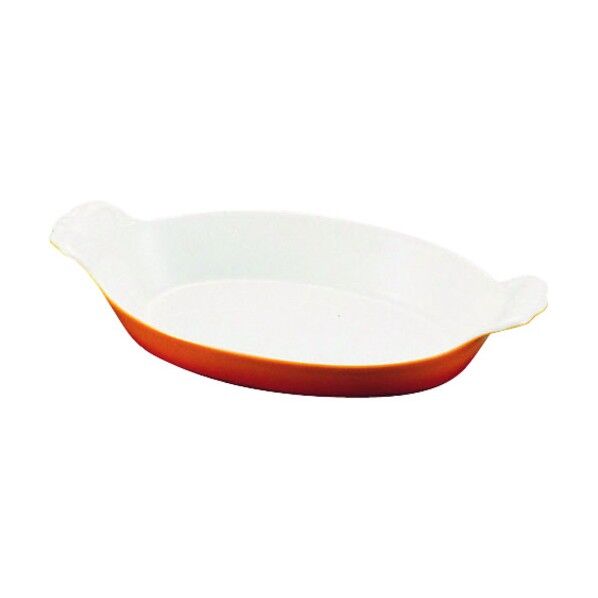 シェーンバルド オーバルグラタン皿 茶 (手付) 0298-21B RGL28021 1点