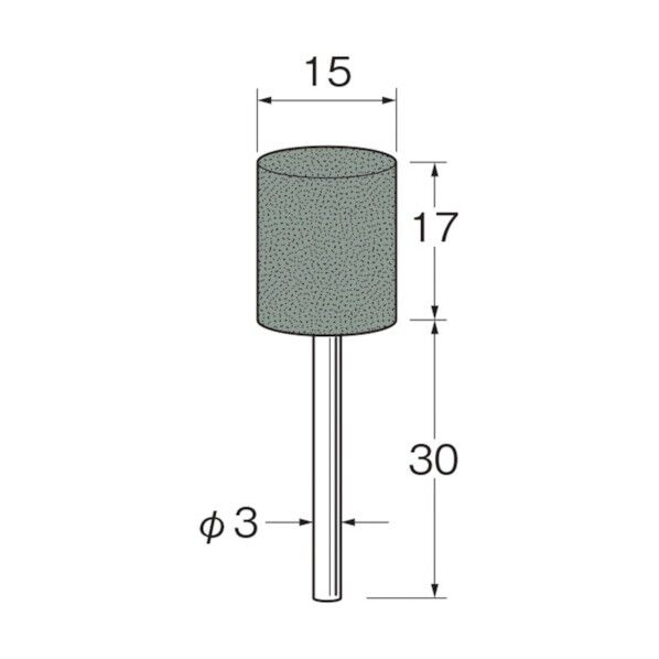 軸付ラビン砥石(一般用)R4362粒度(#):120 R4362 10本