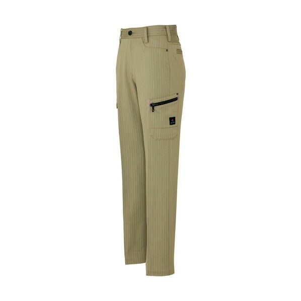 アジト ペンタスヘリンボーン レディースカーゴパンツ(ノータック) 025カーキ 3L 30656 1