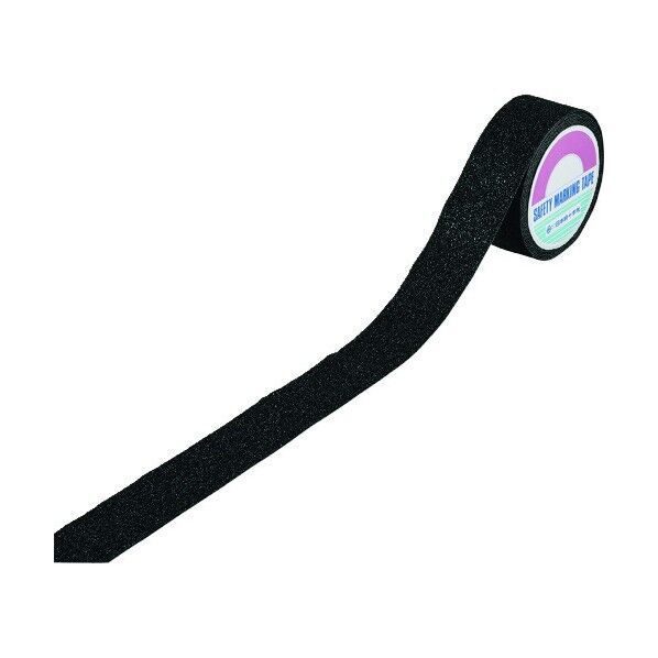 滑り止めラインテープ(重歩行タイプ)ASH‐55BK アルミ+鉱物粒子 50mm×5m 260241 1個