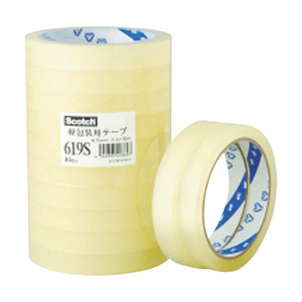 スコッチ 軽包装用OPPテープ 619S 24mm幅x50M 619S 24X50 便利グッズ(文具・OA機器) 619S 24X50 1個