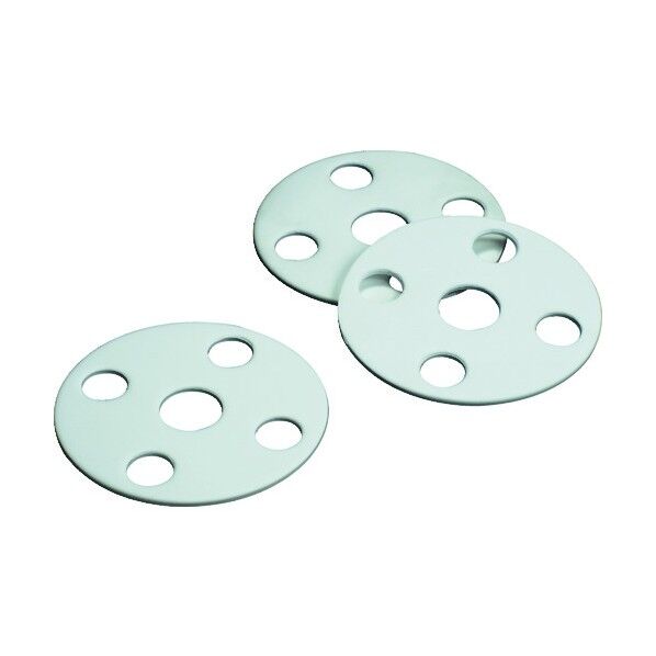 フロンケミカル フッ素樹脂（ＰＴＦＥ）フランジパッキンＪＩＳ－５Ｋ１５Ａ 80 x 80 x 3 mm NR2120-008 1枚