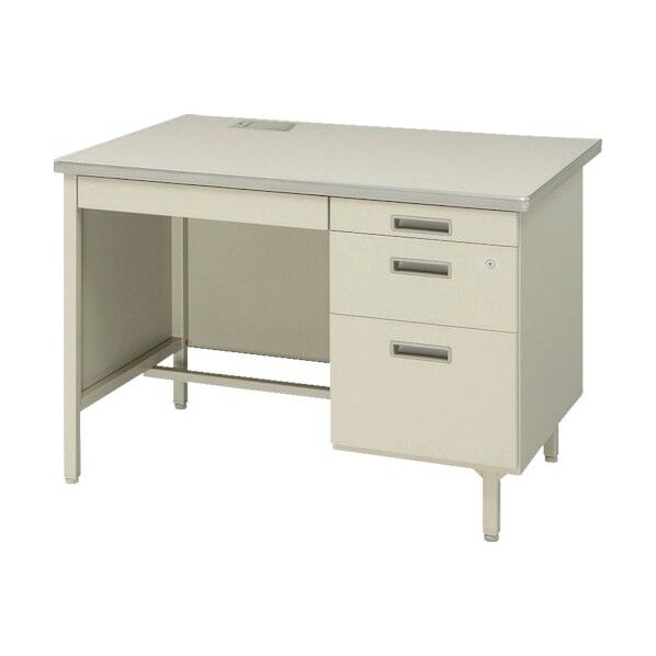 トヨスチール 片袖デスクパネル付コードホール付(旧JISタイプ) 100CG-C866N 1個