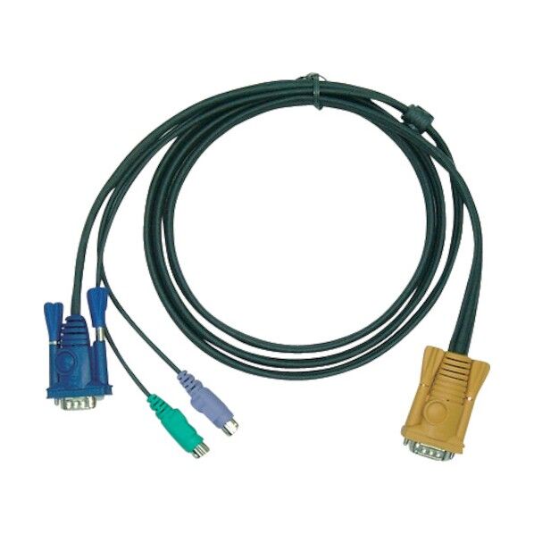 ATEN PS/2 KVMケーブル SPHDタイプ 1.2m 2L-5201P 1