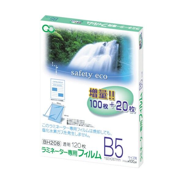 アスカ ラミネーター専用フィルム120枚B5サイズ用 BH-208 120枚
