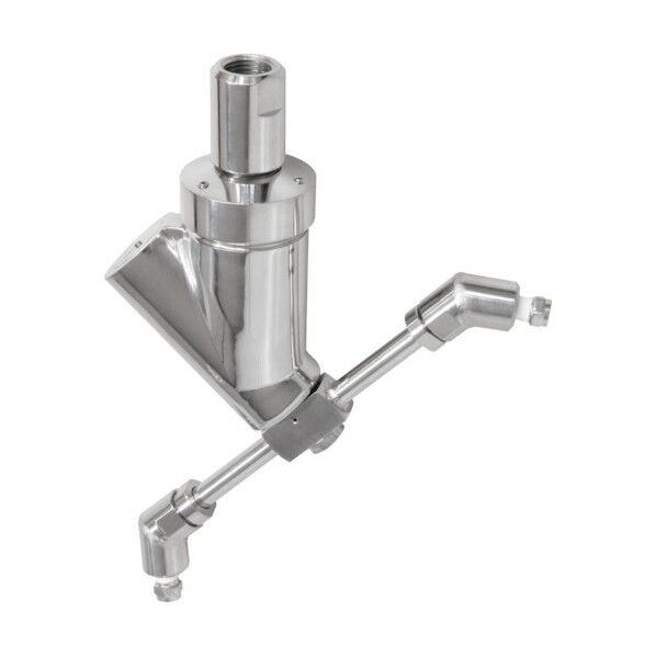 タンク洗浄ノズル JAシリーズ ステンレス鋼304製 ネジ1/2メス Φ2.4 ノズル4個付 下向き180°タイプ 1/2FJA3-4S(2.4-D180)S304 1点