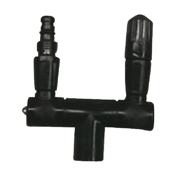 噴霧器用部品ツインノズル ブラック 390122 1