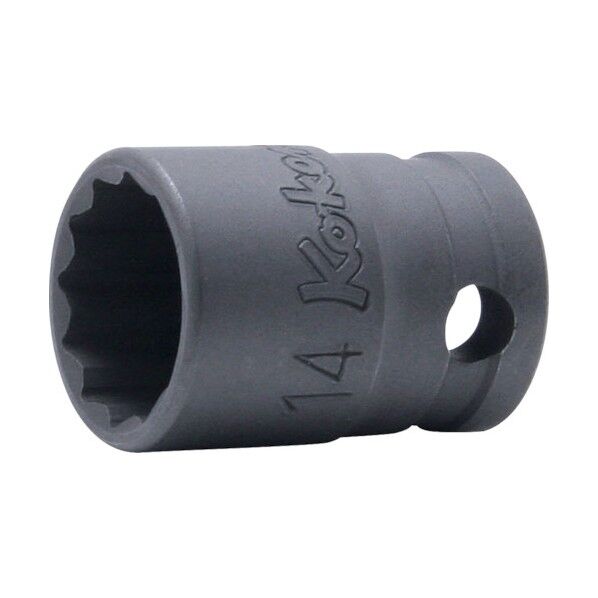 コーケン 9.5mm差込 12角ソケット 14mm 19.5 x 27 x 19.5 mm 23405M-14 1