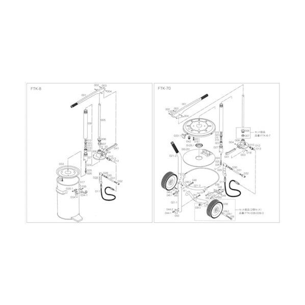 FTK8、70共用レバー