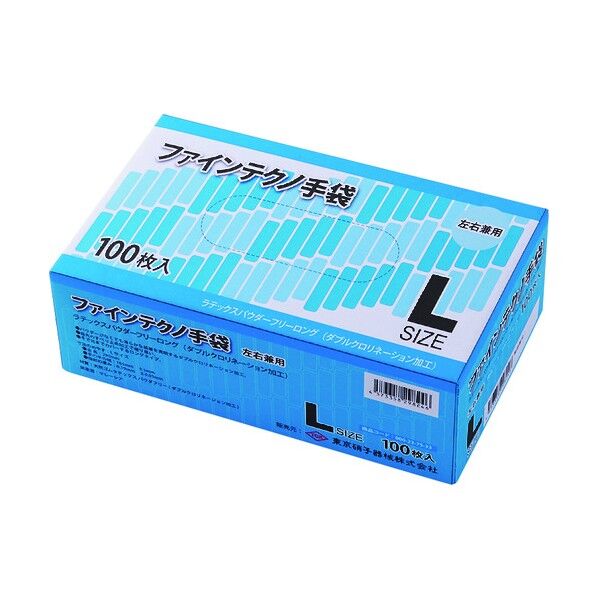 東京硝子器械 ファインテクノ手袋 L 000-23-75-33 100枚