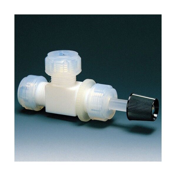 フッ素樹脂(PTFE) ニードルバルブL型