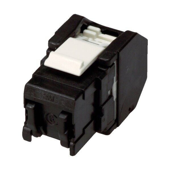コーニングインターナショナル Cat6 RJ45モジュラージャック ツールレスタイプ 黒 VOL-OCK6-U-BK 1点...