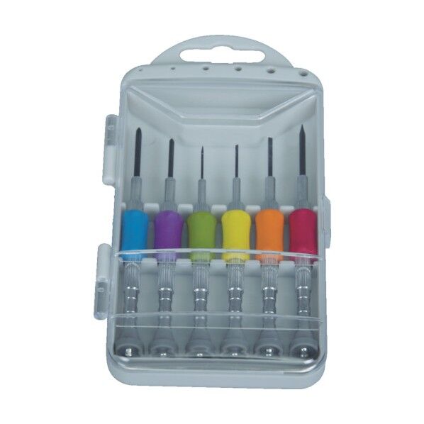 クッショングリップ精密ドライバー6本セット 157 x 85 x 17 mm TCSDA-6S 1S