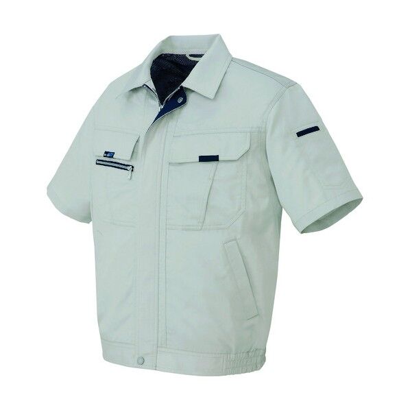 半袖ブルゾン（男女兼用） 004グレー L 9032 1