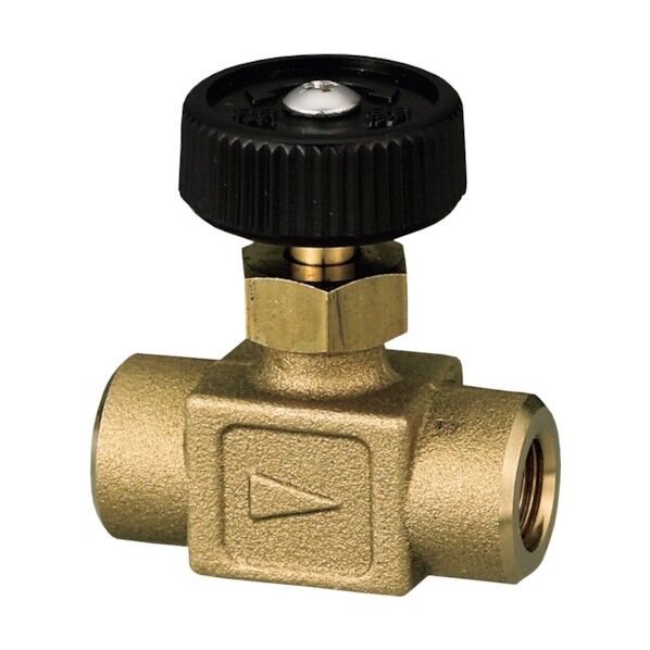 オンダ製作所 製作所 ストレートミニチュアバルブ Rc1/4×Rc1/4 樹脂ハンドル OMV-960-1 1点...