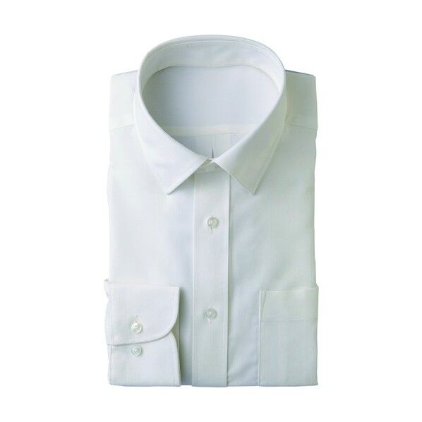 長袖カッターシャツ 001ホワイト 4L 43069 1点