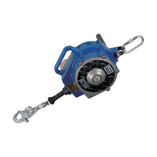 ワイヤーロープ巻取式 シールド安全ブロック (密閉型) ウインチ機能付タイプ