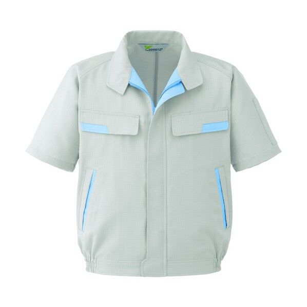 静電気帯電防止 男女ペア半袖ブルゾン