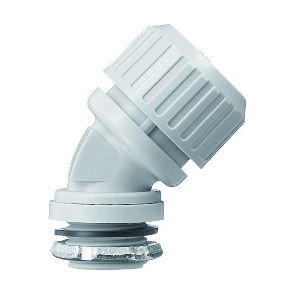 45゜コネクタ(サンフレキROBO・ノックアウト接続用・管用平行おねじ付き)