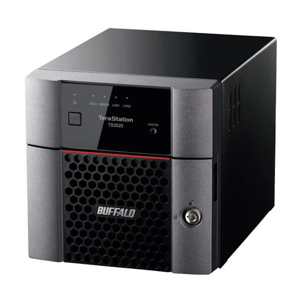バッファロー TeraStation TS3220DNシリーズ 2ベイデスクトップNAS 2TB TS3220DN0202 1点