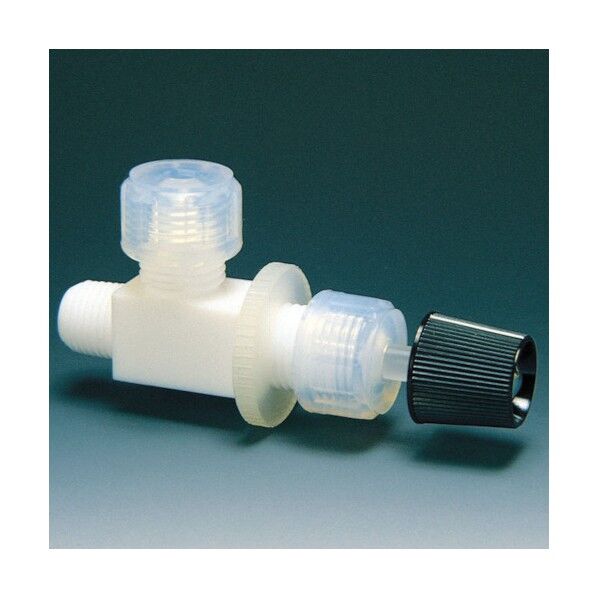 フッ素樹脂(PTFE) 高圧ニードルバルブ装置用L型