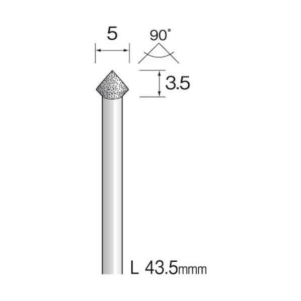電着ダイヤモンドバー 軸径3mm
