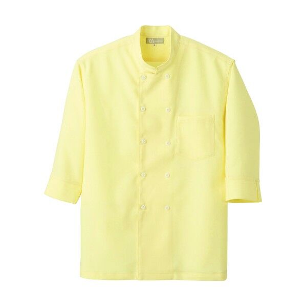 コックシャツ（男女兼用） 019イエロー（在庫限り） LL 861201 1