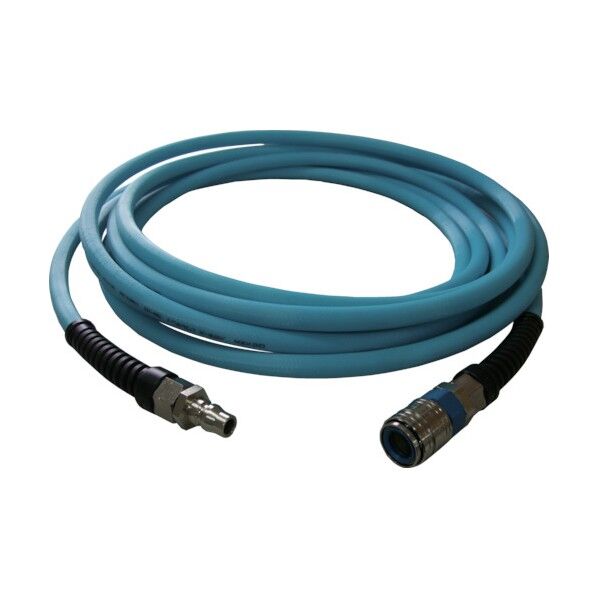 メガホース薄青セミロックガードカップリング付10×1/20